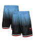 ფოტო #2 პროდუქტის Men's Black and Light Blue Chicago Bulls 1995/96 Hardwood Classics Fadeaway Reload 3.0 Swingman Shorts