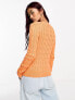 Фото #3 товара Polo Ralph Lauren icon logo cotton cable knit jumper in orange