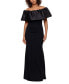 Фото #1 товара Women's Off-The-Shoulder Ruffle Gown