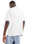 Another Influence boxy ribbed t-shirt in white