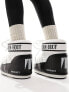 Moon Boot mid ankle snow boots in black and white