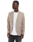 Ben Sherman patch pocket suit jacket in beige