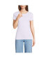 Фото #2 товара Women's Tall Crew Neck Rib T-shirt