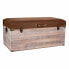 Storage chest with seat Alexandra House Living Brown Polyurethane MDF Wood 40 x 38 x 80 cm