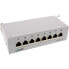 Фото #2 товара InLine Patch Panel Cat.6A table / wall assembly 8 Port light grey RAL7035