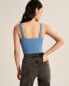 Фото #2 товара Abercrombie & Fitch 290334 Women's Sweater Tank Bodysuit Royal Blue Size LG