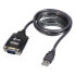 Фото #4 товара Lindy USB RS232 Converter w/ COM Port Retention - Black - 1.1 m - USB Type-A - DB-9 - Male - Male