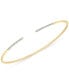 ფოტო #1 პროდუქტის Diamond Skinny Cuff Bangle Bracelet (1/10 ct. t.w.) in 14k Gold, Created for Macy's