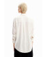 ფოტო #4 პროდუქტის Women's Geometric viscose shirt