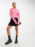 Hollister cropped knit jumper in pink