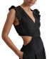 ფოტო #4 პროდუქტის Women's Cotton Gauze Cutout Maxi Dress