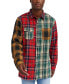 ფოტო #4 პროდუქტის Men's Split Flannel Long Sleeves Shirt