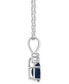 Sapphire (1 ct. t.w.) & Diamond Accent 18" Pendant Necklace in 14k White Gold (Also in Ruby)