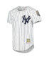Фото #3 товара Men's Derek Jeter White New York Yankees Cooperstown Collection Authentic Jersey