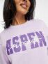 Threadbare Ski printed sweater in lilac