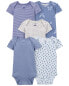 Фото #11 товара Baby 5-Pack Butterfly Short-Sleeve Bodysuits NB