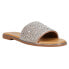 Фото #2 товара Corkys Pizzazz Rhinestone Flat Slide Womens Silver Casual Sandals 81-0021-CLJW