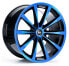 RH Alurad GT color polished - blue 11x19 ET48 - LK5/130 ML71.5