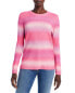 Фото #1 товара C by Bloomingdale's Ombre Stripe Long Sleeve Sweater Pink Size M