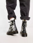 Dr Martens 1460 Pascal boots in floral shadow print