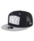 Фото #2 товара Men's Navy New York Yankees Logo Zoom Trucker 9Fifty Snapback Hat