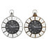 Фото #1 товара Настенное часы DKD Home Decor 60 x 6,5 x 78 cm Стеклянный Серебристый Чёрный Позолоченный Железо (2 штук)