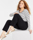 ფოტო #2 პროდუქტის Women's Ponté-Knit Pull-On Ankle Pants, Created for Macy's