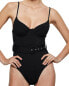 Фото #1 товара Jonathan Simkhai 296846 Women's Noa Bustier One Piece, Black, M