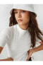 Топ Koton Basic Crop Tee YNeck