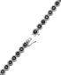 ფოტო #4 პროდუქტის Men's Black Diamond Tennis Bracelet (3-1/2 ct. t.w.) in Sterling Silver