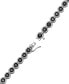 Фото #4 товара Men's Black Diamond Tennis Bracelet (3-1/2 ct. t.w.) in Sterling Silver