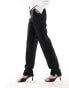 Y.A.S high waisted tapered trousers in black