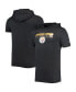 Men's Heathered Black Pittsburgh Steelers Team Brushed Hoodie T-shirt