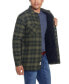 Фото #4 товара Men's Sherpa Lined Flannel Shirt Jacket