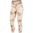 Фото #1 товара Nike 280023 Women Dri-fit Printed Cropped Leggings Size X-small Beige/Multicolor