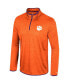 Фото #2 товара Men's Orange Clemson Tigers Wright Quarter-Zip Windshirt