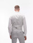 Фото #8 товара Topman slim linen blend waistcoat in grey