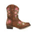 Фото #1 товара Roper Juliet Round Toe Cowboy Toddler Girls Brown Casual Boots 09-017-1566-2487