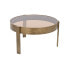 Кофейный столик DKD Home Decor 77 x 77 x 42 cm Стеклянный Металл Алюминий