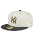 Men's White, Charcoal New York Yankees 1977 MLB All-Star Game Chrome 59FIFTY Fitted Hat White, Charcoal, 7 7/8 - фото #2