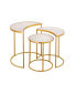 Фото #2 товара Crescent Nesting Tables, Set of 3