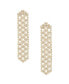 ფოტო #1 პროდუქტის Linear Crystal Statement Chain Earrings
