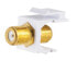 ShiverPeaks Basic-S - Flat - Gold - White - F connector - F connector - Female - Female