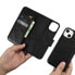 Фото #12 товара Чехол для смартфона ICARER iPhone 14 Plus черный 2w1 скórzany Anti-RFID Oil Wax
