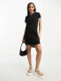 JDY mini t-shirt dress in black