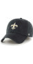 Фото #1 товара 47 Brand Men's Black New Orleans Saints Franchise Logo Fitted Hat