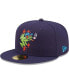 Фото #2 товара Men's Navy Everett AquaSox Authentic Collection 59FIFTY Fitted Hat