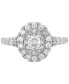 ფოტო #3 პროდუქტის Diamond Oval Halo Engagement Ring (1 ct. t.w.) in 14k White Gold