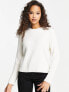 Фото #1 товара New Look fluffy knit ribbed jumper in off white