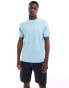 Фото #2 товара Brave Soul high neck t-shirt in sky blue